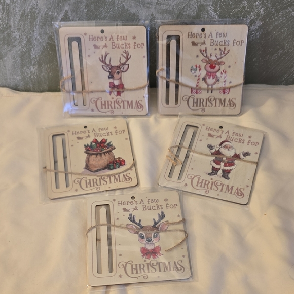 Other - 5 Money Holder Cards 5 Designs, Here's a Few Bucks For Christmas New
